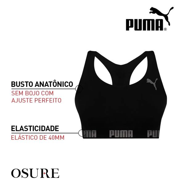 Top Puma Original Feminino Alta Sustentação Academia Fitness