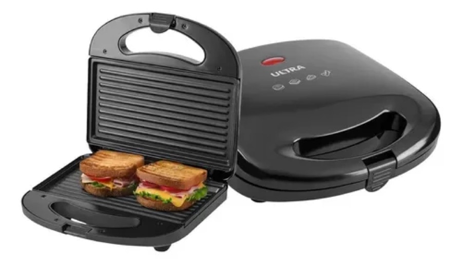 Sanduicheira Grill Ultra S-ut-01 750w Preta Preto 220v