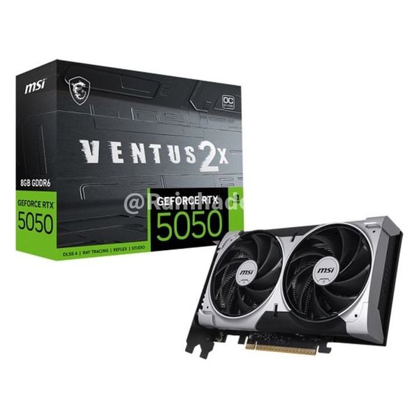 Placa de Vídeo Nvidia GeForce Msi Rtx5050 8Gb Ventus 2x Oc Gdrr6 128 Bits 912-V538