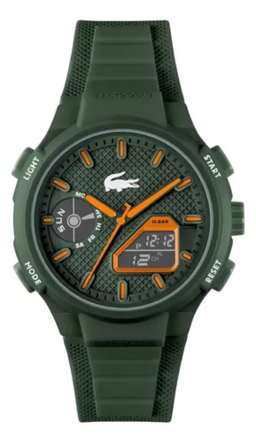 Relógio Lacoste Lc33 Masculino Borracha Verde 2011367