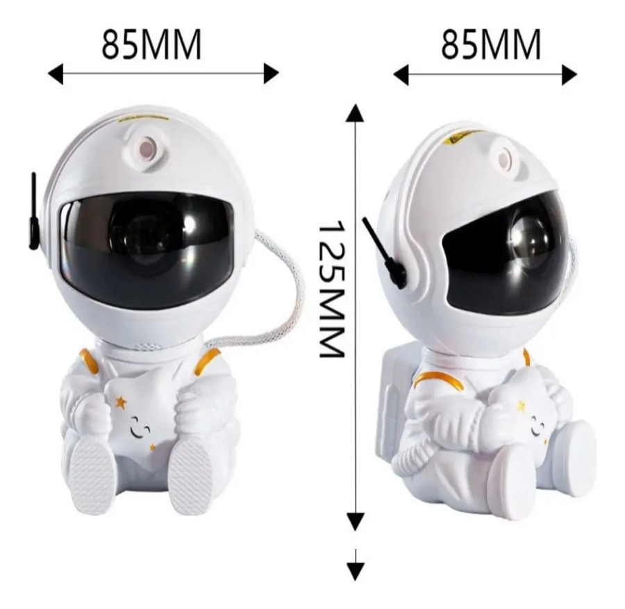 Astronauta para Quarto com Luz Nebulosa e Galáxia