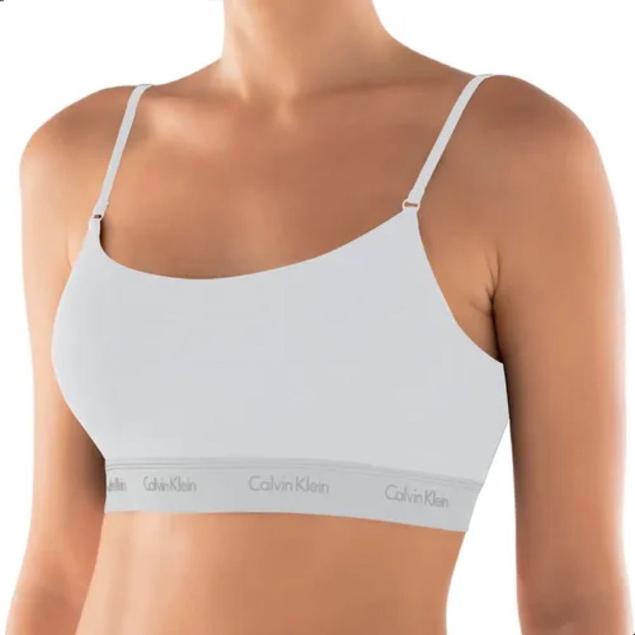 Top Sutiã Calvin Klein Original Algodão Cotton Costas Naked