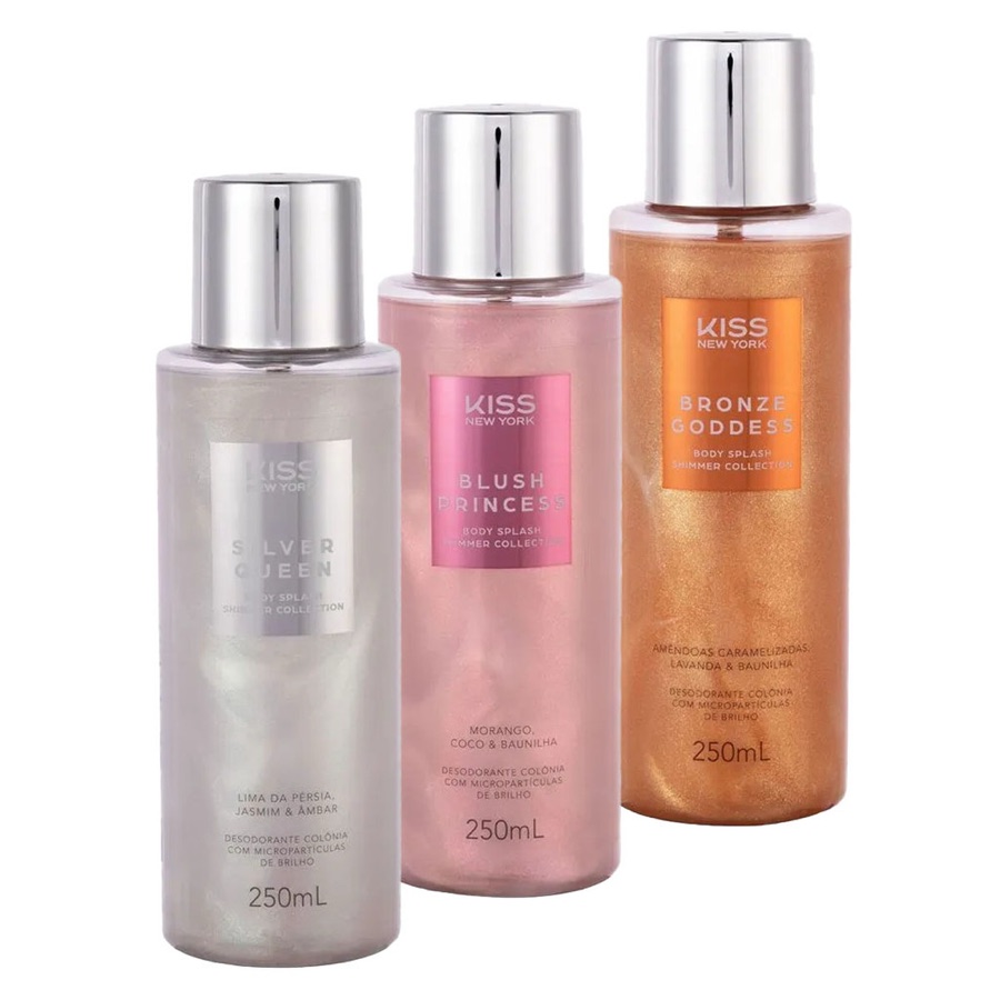 Body Splash Kiss New York Shimmer 250ml