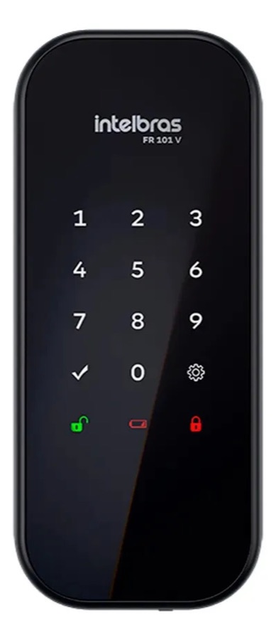 Fechadura Digital De Sobrepor Fr 101 V Preta Intelbras