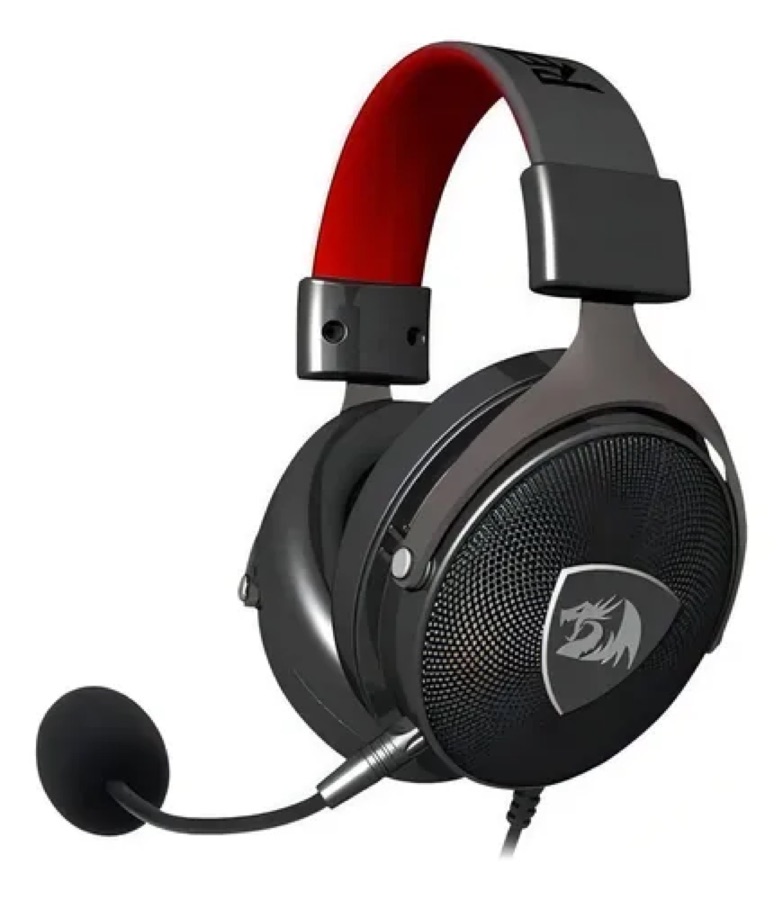 Headset Gamer Redragon H520 Icon 7.1 Usb Preto/vermelho Cor Preto