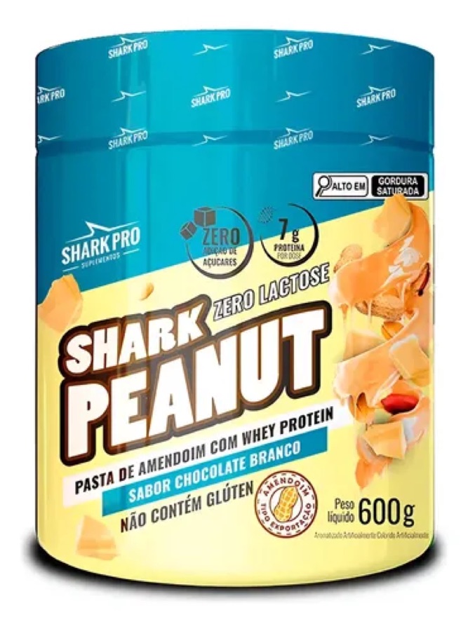 Pasta De Amendoim Zero Lactose 600g Shark Pro