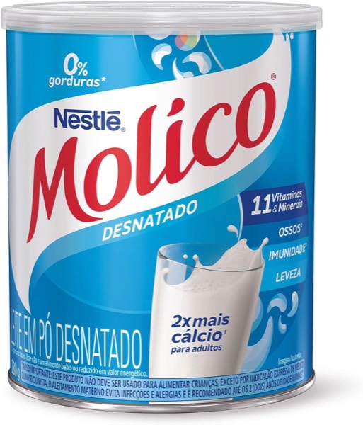 Leite em Pó Desnatado MOLICO Total Cálcio 280g Molico Sabor
