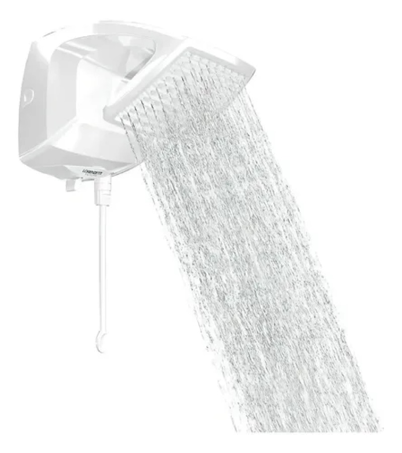 Ducha chuveiro eletrônica Futura com haste - Lorenzetti cor branco 7500W