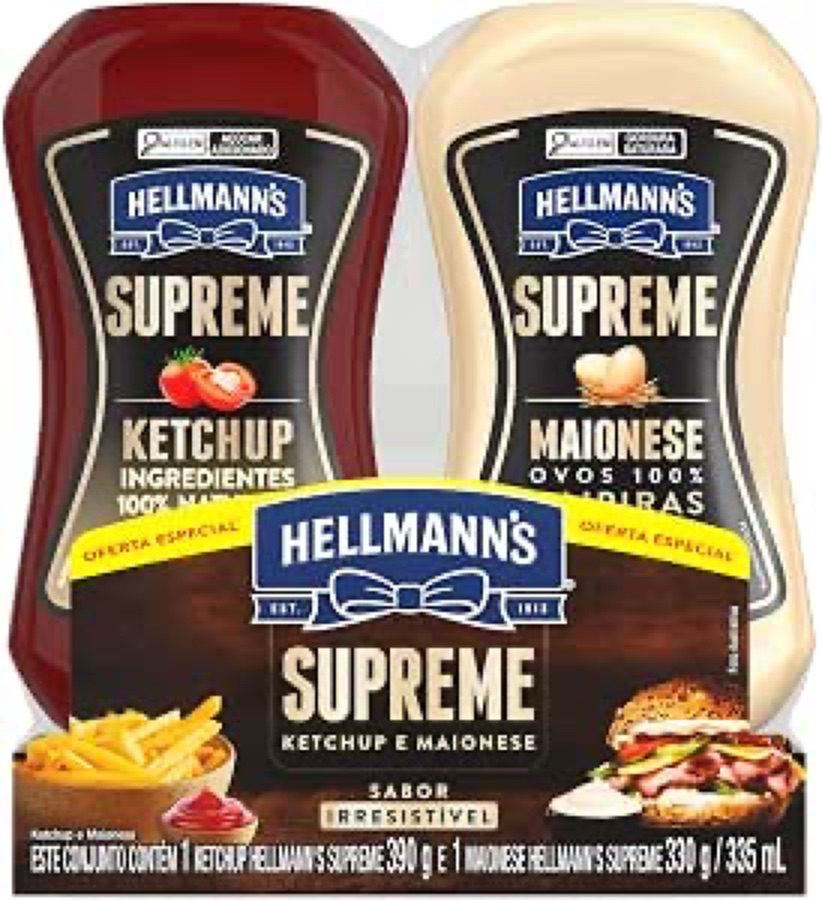 Hellmann's Supreme Kit Ketchup 390g + Maionese 330g