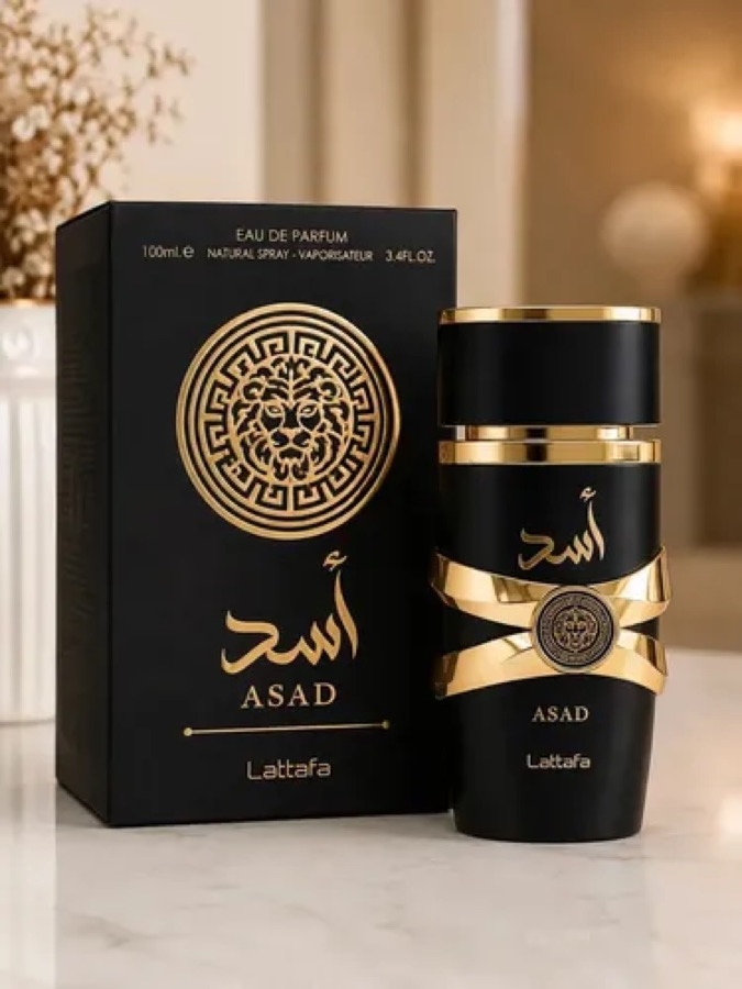 Perfume Asad Lattafa Eau De Parfum 100ml Masculino Árabe
