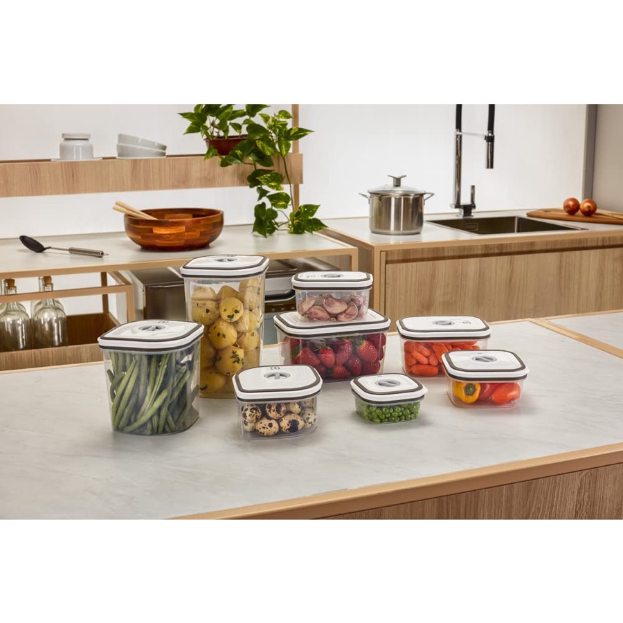 Electrolux Kit 8 Potes Herméticos Plástico Multiuso Vedação Silicone