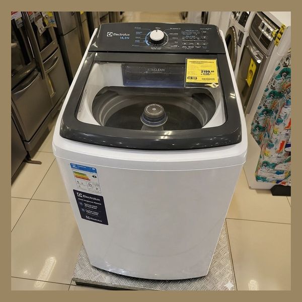 Máquina De Lavar Electrolux 14,5kg Efficient Jetclean Lee15 Branco