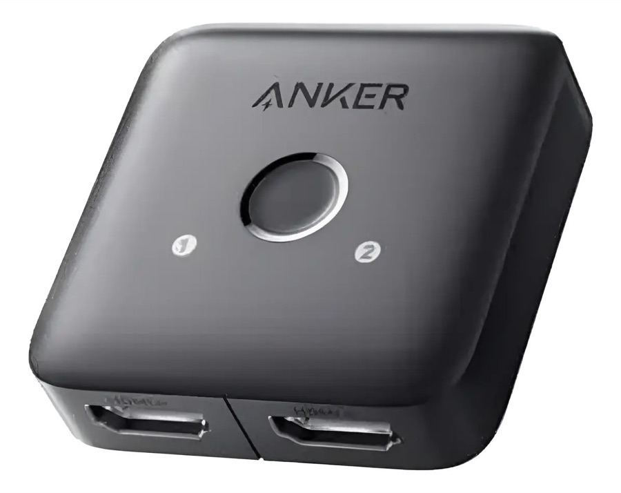 Switch HDMI E Splitter Anker 2 Entradas 1 Saída 4K@60hz HDR Dolby Atmos Comutador Para PS5 Xbox PC Notebook TV Projetor Monitor Ultra HD Bot