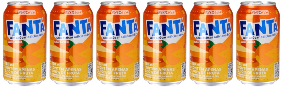 Pack Fanta Laranja 350ml unidades