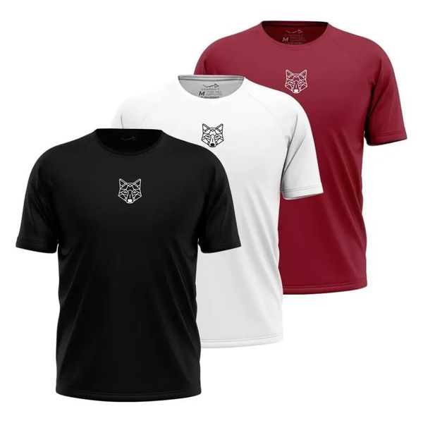 Kit 4 Camiseta Dry-fit Sandrini Masculina Academia Caminhada