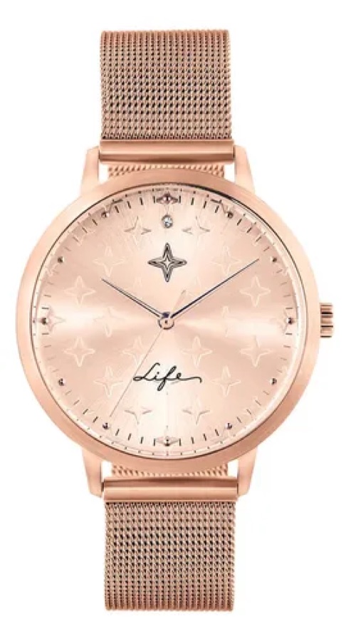 Relógio Life Conquistas Feminino Aço Rosé Rosé