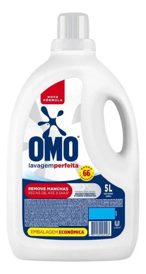 Sabão Líquido Omo Lavagem Perfeita 5l