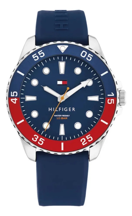 Relógio Tommy Hilfiger Masculino Borracha Azul