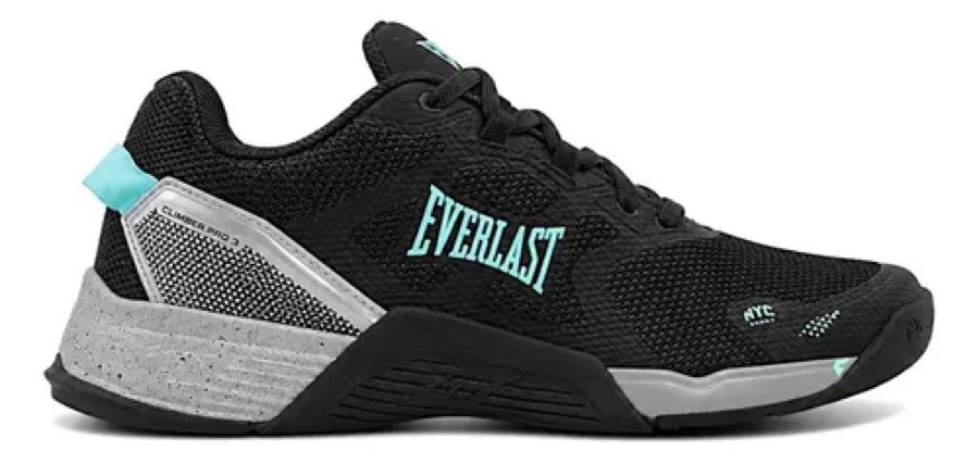 Tenis Crossfit Feminino Everlast Climber Pro 3 Preto E Verde Preto E Verde Liso 36 Br