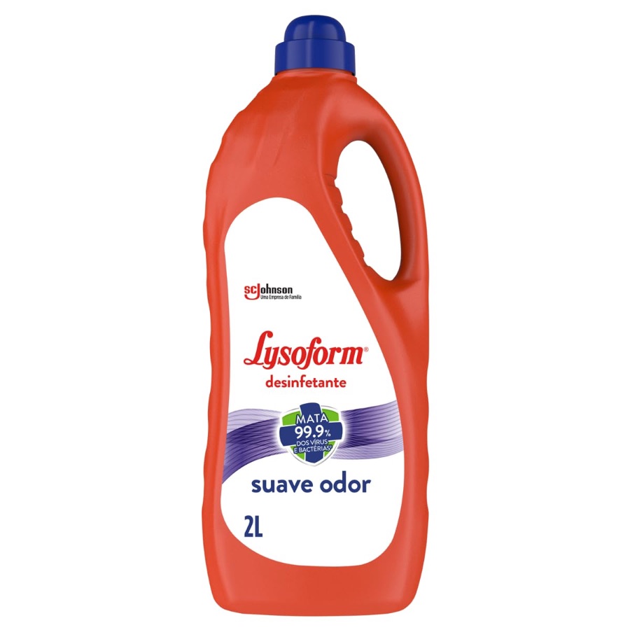 Lysoform Suave Odor, Desinfetante Líquido, Limpeza Casa, 2L