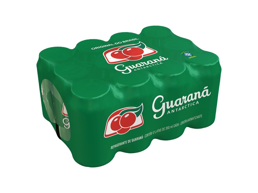 Refrigerante Guaraná Antarctica, Lata 350ml, Pack com 12 unidades