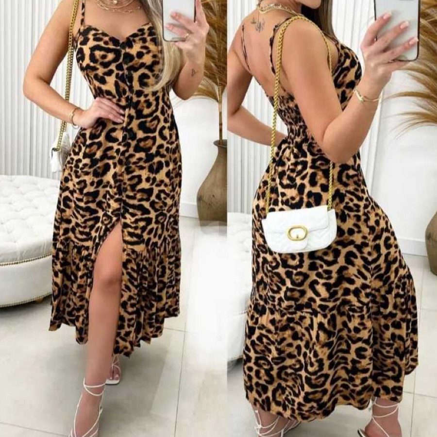 Vestido MIDI no crepinho Elegante com Regulador, Bojo, Forro e Botão Frontal