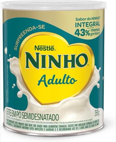 Leite Semidesnatado Ninho Adulto Lata