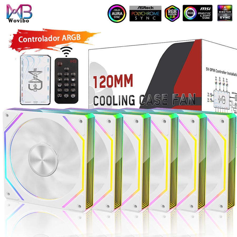 Kit de Fan Wovibo 6x unidades com Controladora