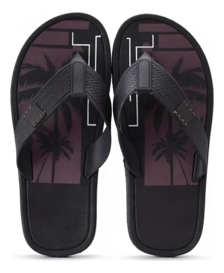Chinelo Masculino Leve Casual Confortável Antiderrapante Marrom 35/36