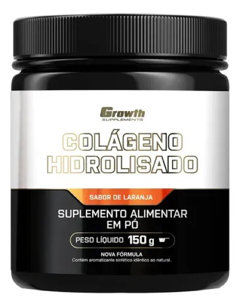 Colágeno Hidrolisado 150g Growth Supplements Laranja