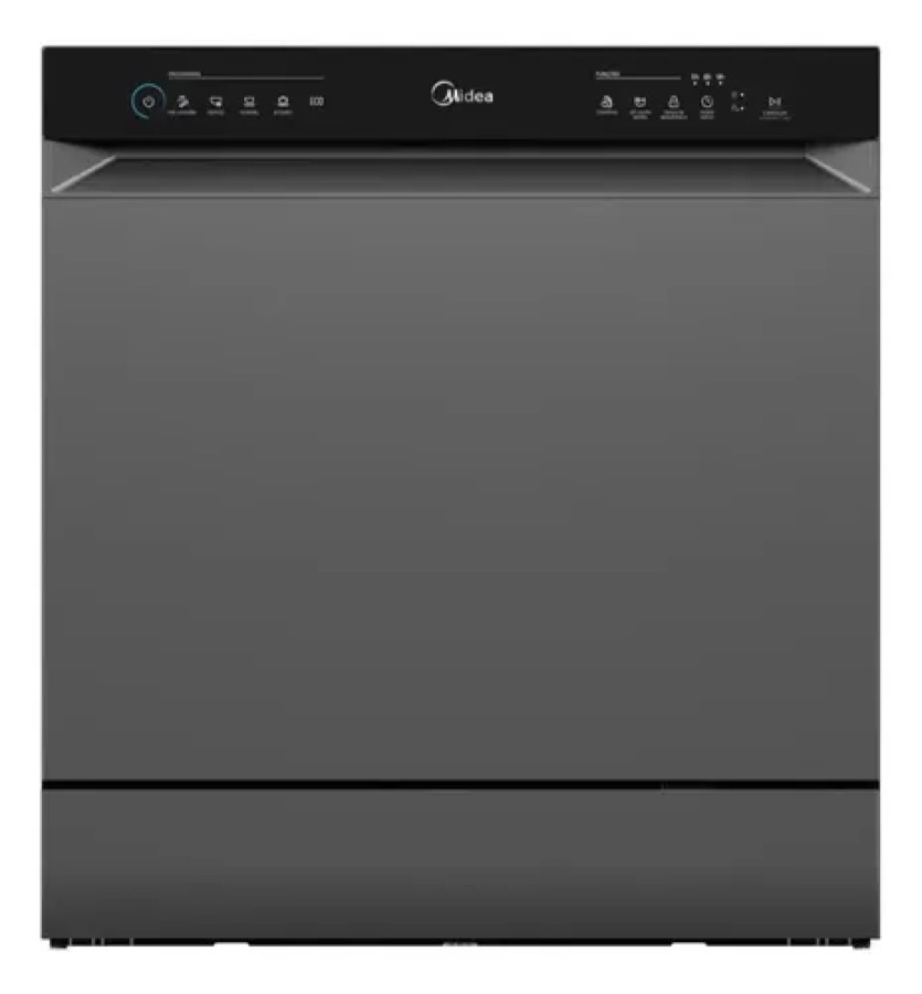 Lava Louças 8 Serviços Cinza Touch Plus Midea Cinza