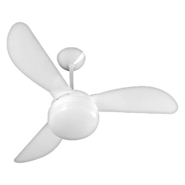 Ventilador De Teto Ventisol Fênix E-27 Branco 130w Com 3 Pás De Plástico, 960 mm De Diâmetro