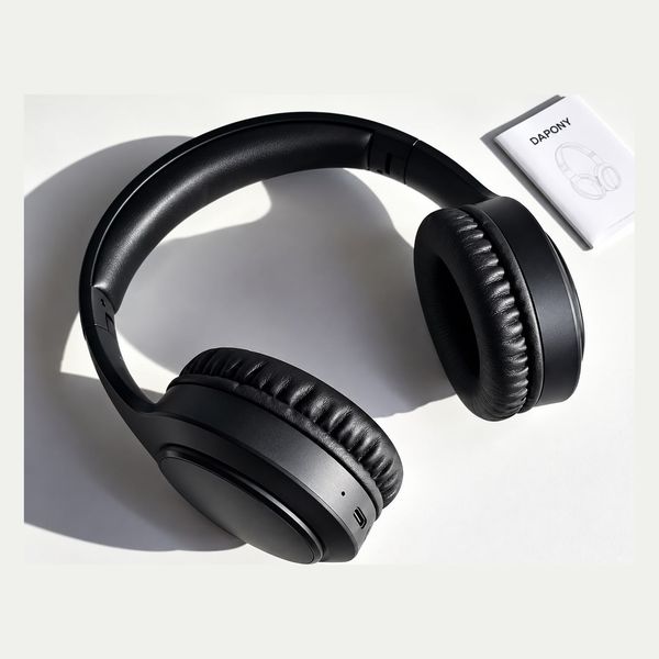 Fone De Ouvido Headphone Dapon H02D Bluetooth 5.1 Over-ear 22h Preto