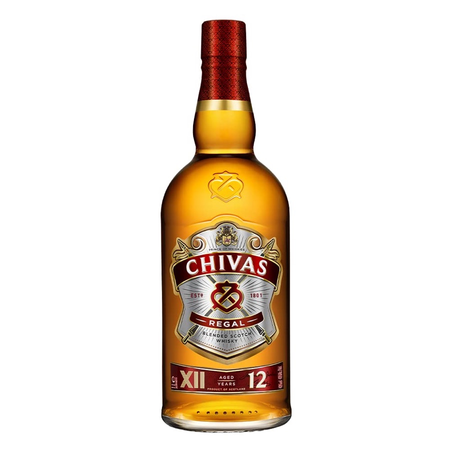 Whisky Chivas Regal 12 anos Blended Escocês - 1 litro