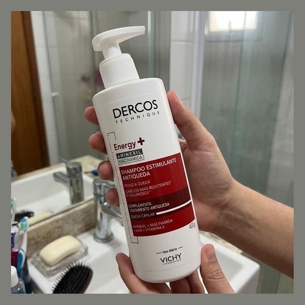 Shampoo Antiqueda Estimulante com Aminexil, Dercos Energy+ Vichy, 400g