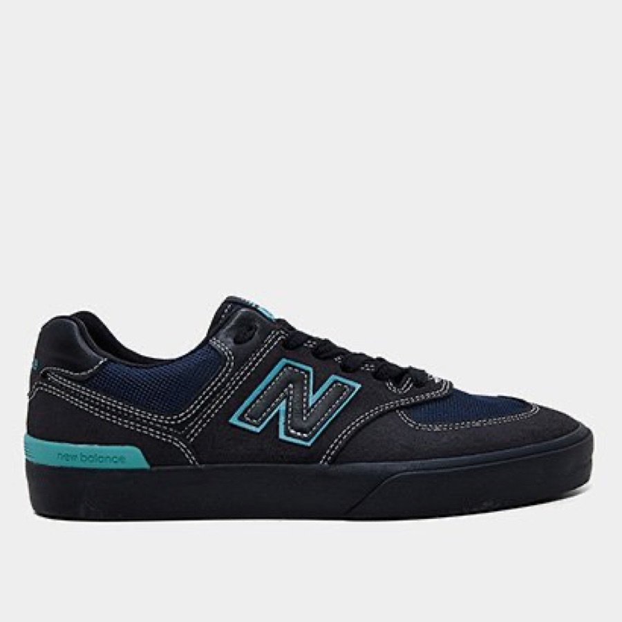 Tênis New Balance NM 574 Masculino Preto e Verde