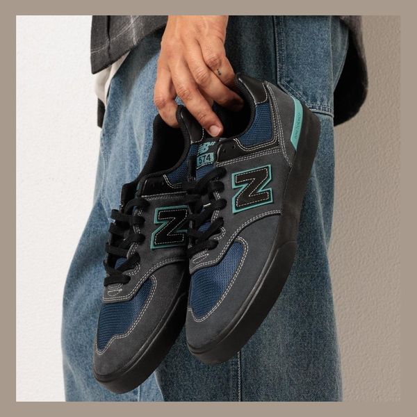 Tênis New Balance NM 574 Masculino Preto e Verde
