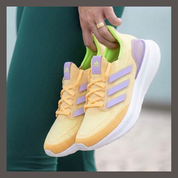 Tênis adidas Acelera 2 Antiderrapante Respirável Cadarço Amarelo 38 Br