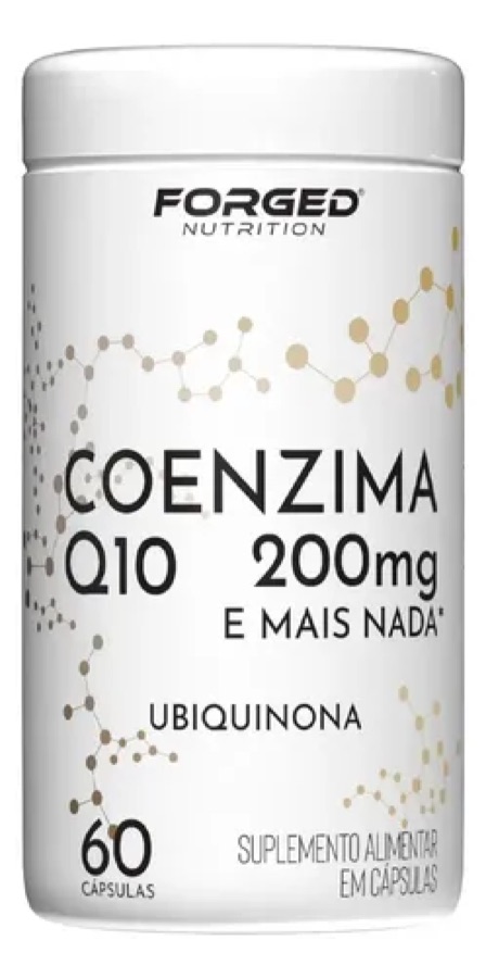 Coenzima Q10 200mg Pura Alta Concentração 60 Cápsulas - Forged Nutrition Sem Sabor