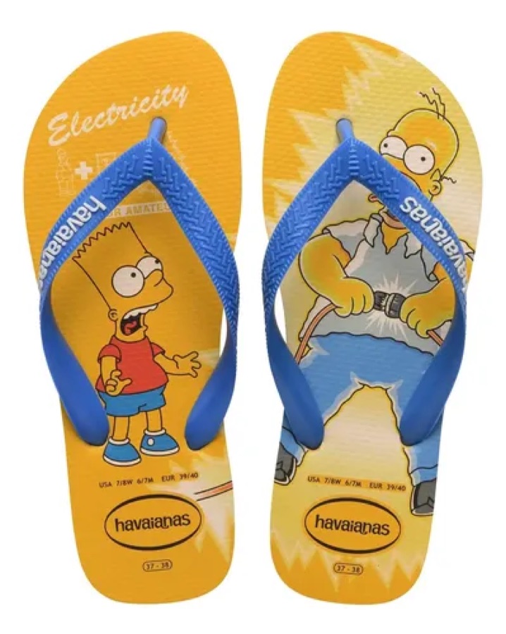 Chinelo Havaianas Top The Simpsons Masculino E Feminino