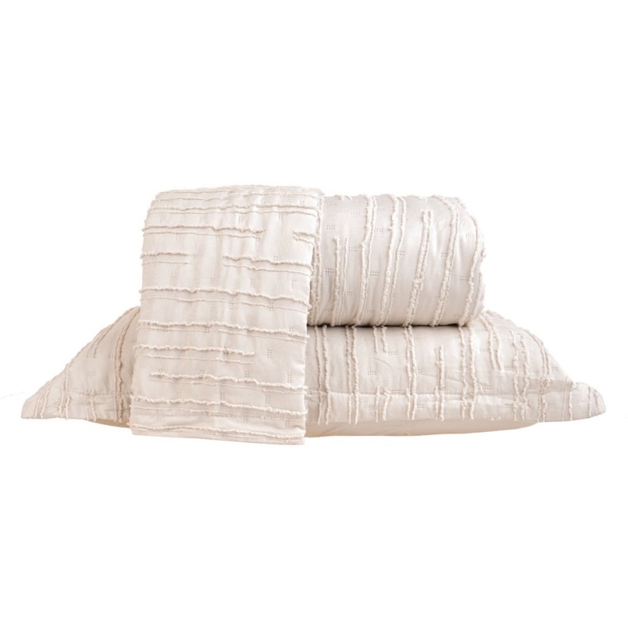 Kit Colcha Essence Tessi 3 Peças Cobre-Leito Matelado Casal Queen King com 2 Porta-Travesseiros