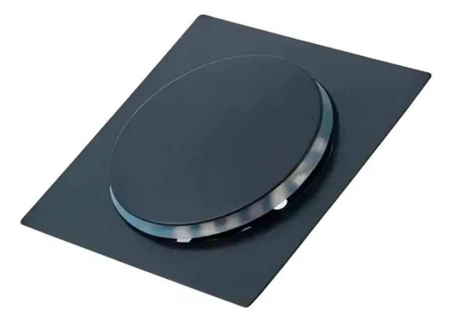 Ralo Click Up Preto Fosco Inteligente Banheiro 15x15cm