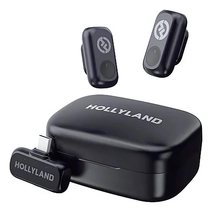 Microfone Hollyland Lark A1 Duo Usb-c cor Preto