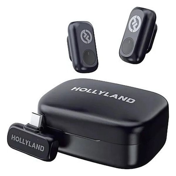 Microfone Hollyland Lark A1 Duo Usb-c cor Preto