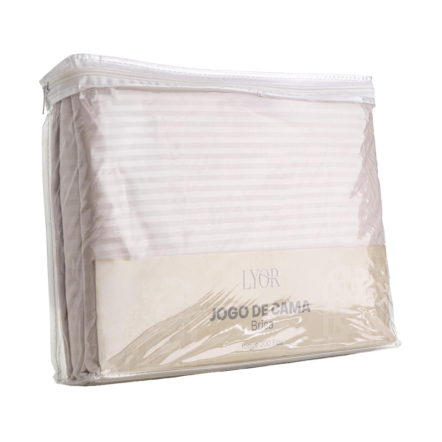 LYOR - Jogo de Cama Queen Brisa Toque 200 Fios Microfibra Rosa