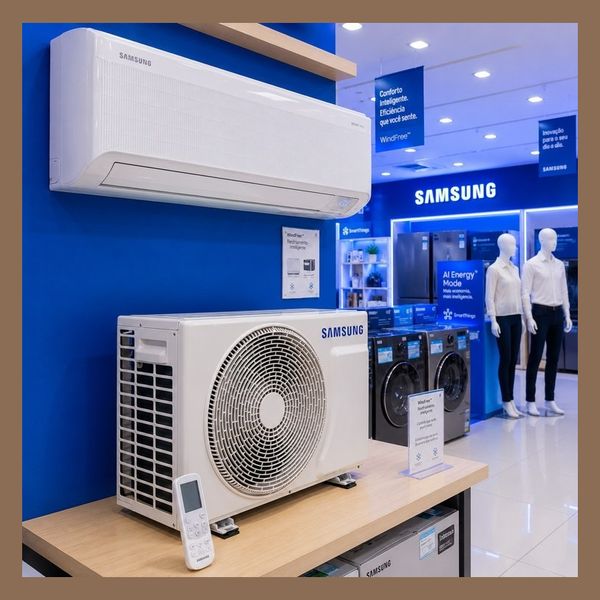 Ar-condicionado Split Samsung Inverter Windfree Ai Pro 12.000 Btus Frio Ar60h12d1awnaz
