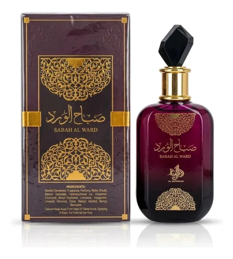 Perfume Arabe Feminino Al Wataniah Sabah Al Ward Edp 100ml