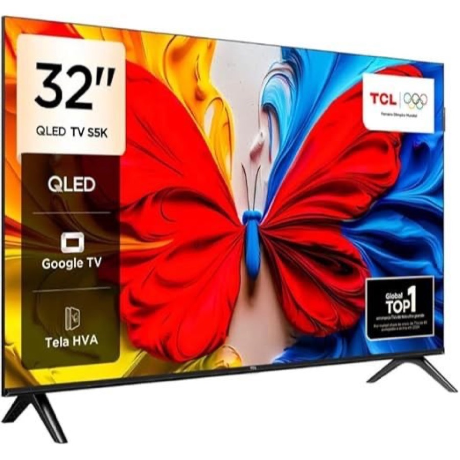 Smart TV 32 FHD TCL 32S5K QLED Dolby Audio Google TV