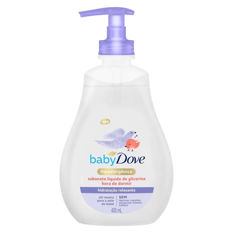 Sabonete Líquido de Glicerina Hidratação Relaxante Dove Baby Hora de Dormir 400ml