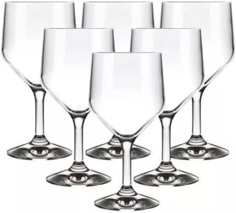 Jogo de Taças Vinho Agua Vidro Nadir 300ml - Kit 6 um
